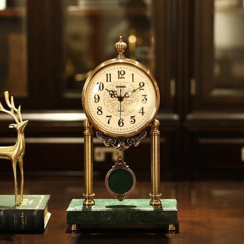 Nordic Luxury Table Clock Creative Gold Silent Novelty Table Clock Living Room Classic Orologio Parete Home Decor Clocks QAB50TZ