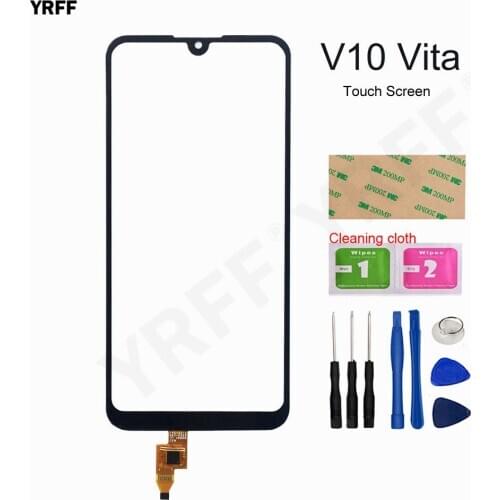 V10 Vita Touch Screen Front Glass Sensor For ZTE Blade V10 Vita Mobile Touch Screen Digitizer Panel Tools Assembly Parts