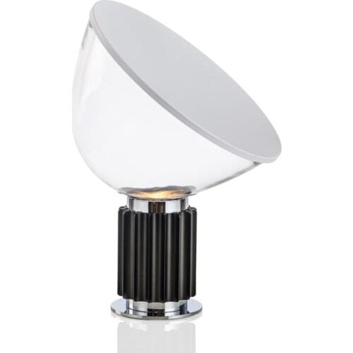 Modern Rada table light adjustable round black sliver rose gold metal glass Bedroom Hotel Bedside Decoration led table lamp