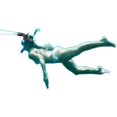 Diving bright headlights alloy shot and a head-mounted LED light rechargeable deep underwater dive light