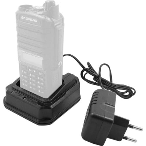 Baofeng Battery Charger Base with Adapter 100-240V for Baofeng All Waterproof Radio GT-3WP UV-9R Plus UV-XR Walkie Talkie