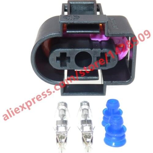 5 Sets 2 Pin 3.5 Series Auto Waterproof Connector For VW Car Water Spray Antifreeze Wiring Harness Plug 1J0973202