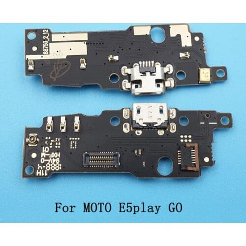 10pcs/lot USB Port Charger Dock Plug Connector Flex Cable Charging Mic Board Tail Plug Cable Replacement For MOTO E5play Go