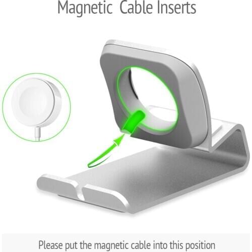 Aluminum Charging Dock Station Stand Holder Bracket Support for Apple Watch