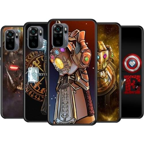 Steel Spider Armor Gem Weapon For Xiaomi Redmi Note 10S 10 9T 9S 9 8T 8 7S 7 6 5A 5 4X 4 Pro Max 5G Phone Case