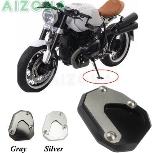 For BMW R Nine T Motorcycle CNC Side Stand Pad Large Kickstand Extension Plate For BMW R900RT R1200R R1200RT R1200ST 2003-2017