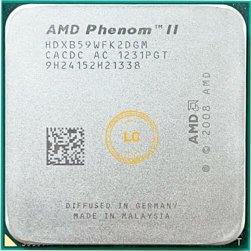 AMD Phenom II X2 B59 3.4 GHz dual-core CPU Processor HDXB59WFK2DGM Socket AM3