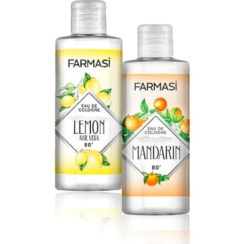 Farmasi Aloe Vera Lemon and Basement Mandarin Cologne 2'li Set 225ml 412587303