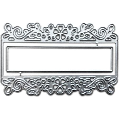 Lace Label Metal Cutting Dies Stencil Scrapbooking DIY Album Stamp Paper Card