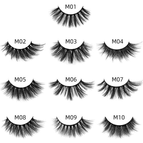 NEW wholesale eyelashes 10 pairs of artificial 3D mink eyelashes natural false eyelashes makeup Cilios thick eyelashes