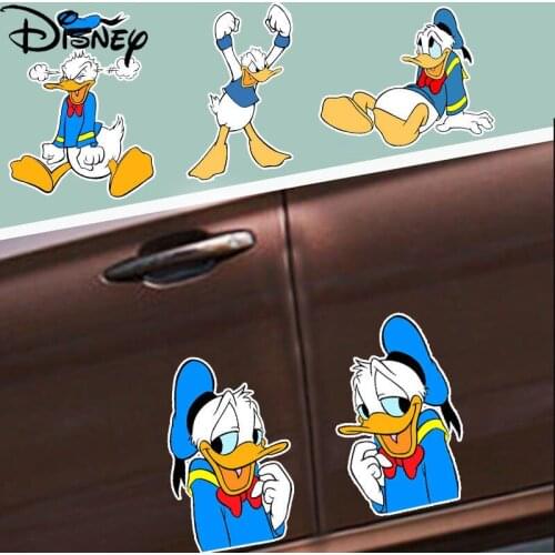 Disney Personality Fun Donald Duck Cartoon Anime Car Sticker Scratch Blocking Creative Decoration