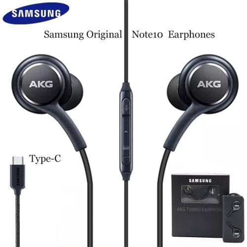 Original Samsung AKG Earphones EO-IG955 Headset In-ear Type-c with Mic Wired for GALAXY NOTE 10 NOTE 20 S21 S20 Ultra headphones