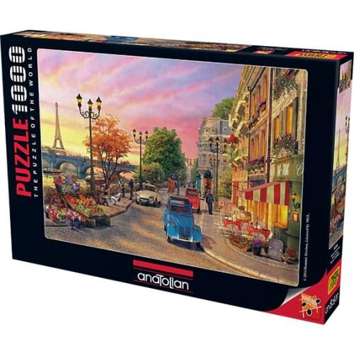 Pariste Afternoon Dominic Davison 1000 Piece Jigsaw Puzzle Paper Jigsaw Puzzle Educational Mind Intelligence Game Holiday Decoration Table Gift