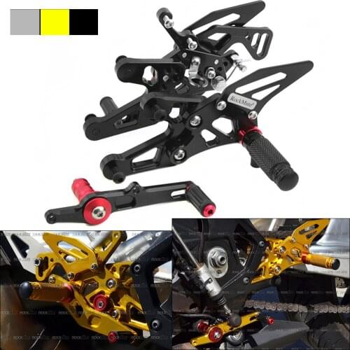 Rear Set Rearsets Foot Peg Rest Footpeg Brake Shift Shifting Lever Pedal For BMW S1000RR S1000R 15-18 2015 2016 2017 2018