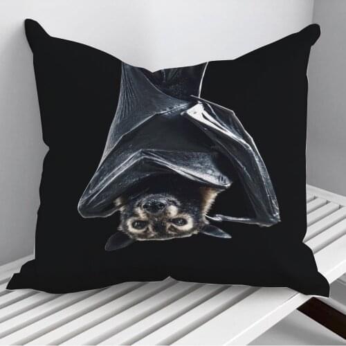 A wild bat poster cool Throw Pillows Cushion Cover On Sofa Home Decor 45*45cm 40*40cm Gift Pillowcase Cojines Dropshipping