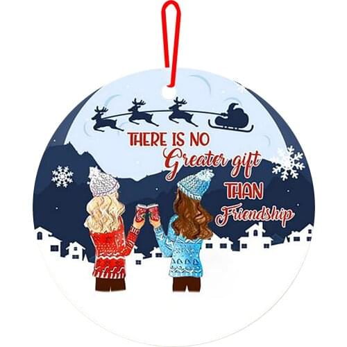 Christmas Wooden Hanging Heart Anniversary Bestfriend Girlfriend Boyfriend Family Sign Gifts Christmas Home DIY Tree Decor 2022