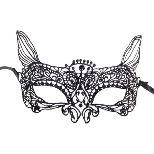 Sexy Black Lace Eye Mask for Cosplay Floral Lady Masque Cutout Halloween Mask Masquerade Masks Party Fancy Dress Blindfold Masks