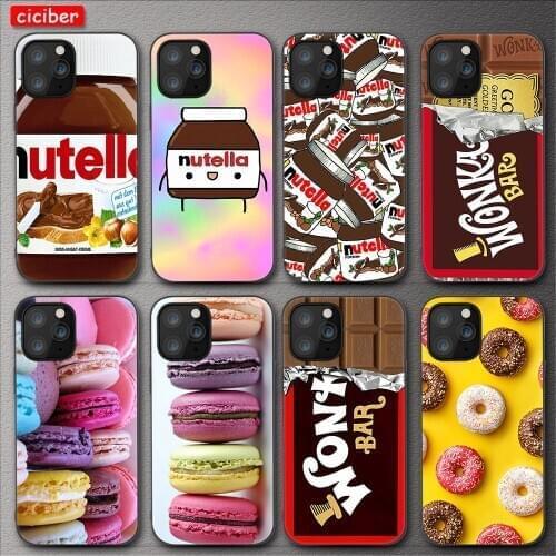 Chocolate Nutella Phone Case For iPhone 11 12 Pro Max Mini Cover for iPhone X XR XS MAX 7 8 6 S Plus 5S SE 2020 Soft TPU Fundas