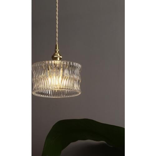 Modern Clear Glass Lampshade Led Pendant Lamp Bedroom Bedside Pendant Lights Concise Cord Pendant Kitchen Restaurant Hanglamp