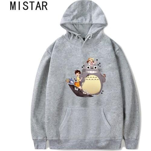 Japanese Anime Manga Kawaii Totoro Hoodies Women Unisex Pullover Long Sleeve Sweatshirt Harajuku Winter Clothes Female