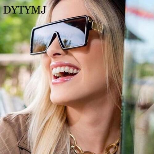 DYTYMJ Vintage Square Sunglasses Women 2021 Luxury Brand Oversized Sunglasses Women Gradient Shades for Women Gafas De Sol Mujer