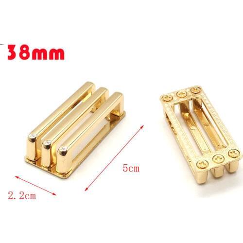1 1/2'' metal purse bags belt screw connector buckle replacement D strap bridge belt handle connector finding