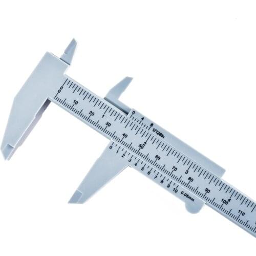 1PC Mini Double Scale Plastic Vernier Caliper Ruler 150mm Portable Eyebrow Ruler Permanent Makeup Tattoo Jewelry Measuring Tool