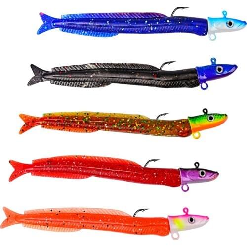 12.5cm14g Soft Bait Lure fishing Bait Metal Head Lead Plating Fish