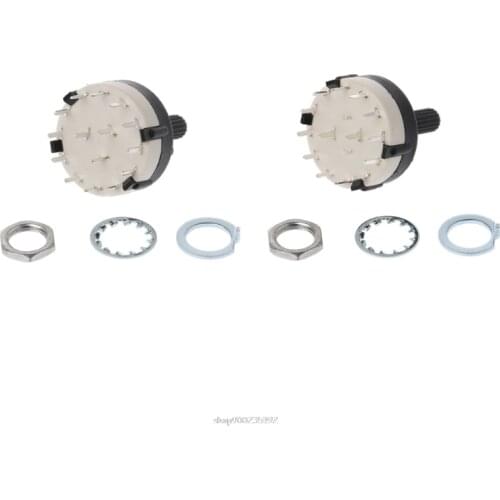 2 Pole 6 Way / 3 Pole 4 Way Rotary Switch - Good Quality - 1st CLASS POST D16 20 Dropship