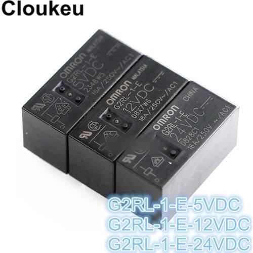 2Pcs Relay DIP8 G2RL-1-E- 12VDC 24VDC DC5V DC12V DC24V 16A