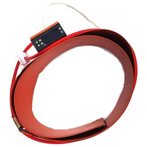 230V 3000W 250*1840*1.5mm Silicone Heating Pad for Oil Barrel