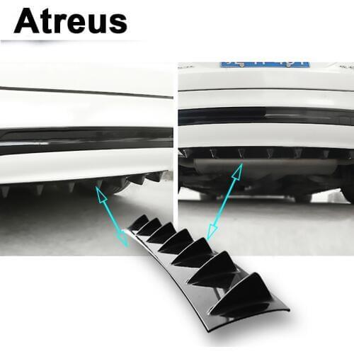 Atreus Car Rear Bumper Exhaust Pipe Chassis Shark 7 Wings Spoiler For Nissan qashqai Citroen c4 c5 Chevrolet cruze aveo Peugeot