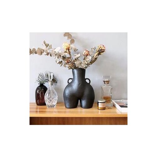 BODY ART STATUE VASES BUTTOM TABLETOP VASE FLOWER ARRANGEMENT RESIN CRAFTS NON-HYDROPONIC ARTIFICIAL FLOWER FLORAL ART ORNAMENTS
