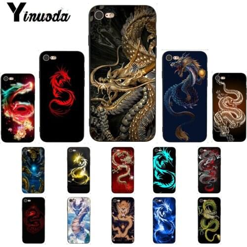 Yinuoda The Chinese Zodiac Dragon Coque Shell Phone Case for iphone SE 2020 8 7 6 6S 6Plus X XS MAX 5 5S SE XR Capa