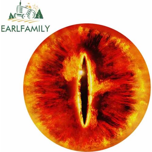 EARLFAMILY 13cm x 13cm for Snake Eye Sign Funny Car Stickers Vinyl Waterproof Scratch-proof RV VAN Car Accessories JDM