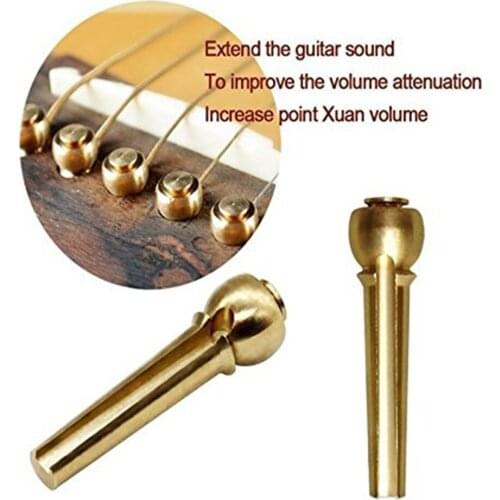 6PCS Pure Copper Guitar String Nail High Hardness Wear-Resistant High-Grade Ballad String Nail