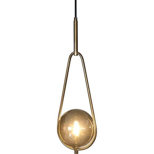 Postmodern minimalist bedroom bedside lights personality bar restaurant glass ball single head pendant lamps