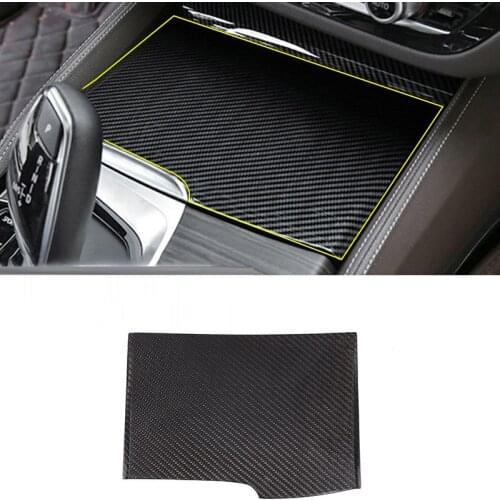 Real Carbon Fiber For BMW New 5 Series G30 G38 2017 2018 Car Cup Holder Cover Trim Accessories