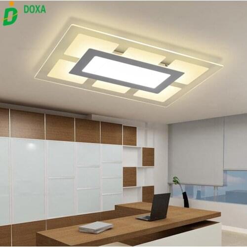 New Modern Rectangle led ceiling light living room lights acrylic decorative Combination module fixture lamp lamparas de techo