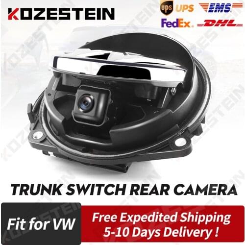 Flipping Logo Rear View Camera Trunk Switch Emblem Reversing Camera For VW Golf 5 6 7 Polo MK5 MK6 MK7 Passat B6 B7 B8 EOS T-Roc