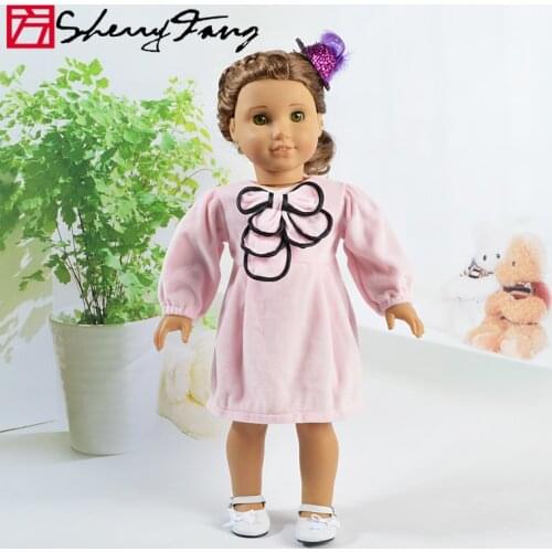 Girls gifts Tunghsu doll dress multicolor wear floral dress fits 18-inch American and newborn baby clothes 43 cm accessories