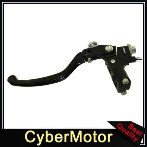 7/8" Adelin Left Adjust Unbreakable Clutch Lever With Light Switch For Dirt Pit Bike Motorcycle