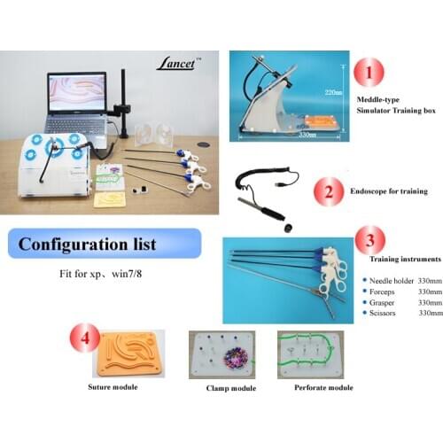 Simulator for training, training instrument, training modules,Endoscope,Box Trainer