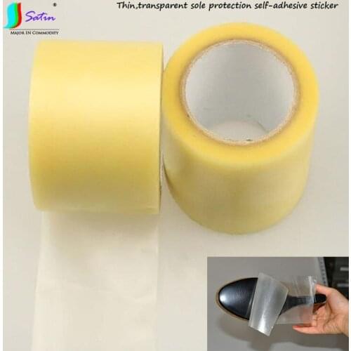 Width 9/10/11/12CM Ultra Thin,Transparent Sole Protection Self-adhesive Sticker,Shoe Anti-dirty Self-adhesive Film 60M S0818L