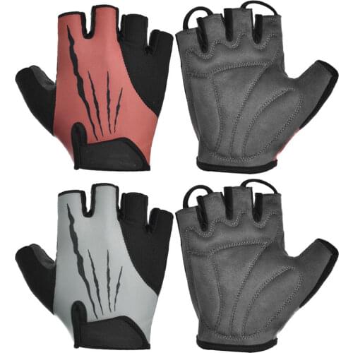 Bicycle Riding Gloves Cycling Anti-slip Anti-sweat Men Women Half Finger Gloves Breathable Anti-shock Sports Gloves Bike Mitten