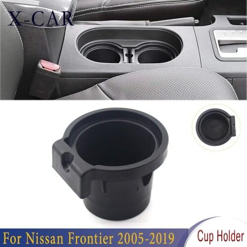 X-CAR Console Cup Holder Insert Line Water Drink Bottle Bracket For Nissan Frontier 2005 2006 2007 2008-2019 96975-EA000/ZS0