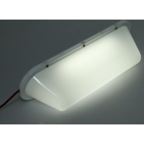 12V Waterproof White Taxi Cab Roof Top Illuminated Sign Car Indicator Light with Power Cable and Cigarette Lighter