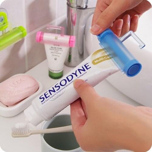 1PC Manual Toothpaste Squeezer Squeeze Tooth Paste Tube Dispenser Toothpaste Clip Cosmetics Cleanser Extruder Bathroom Tool
