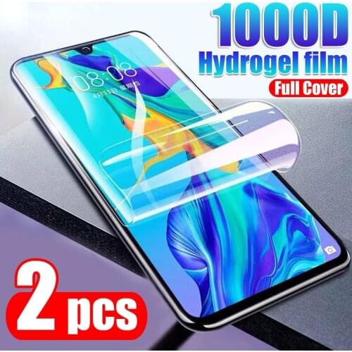 2PCS Full Cover Hydrogel Film For Huawei P10 P20 P30 Pro Mate 10 20 30 P40 Pro Plus Lite E Nova 5T Screen Protector Not Glass