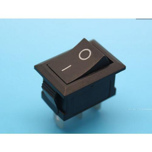 20pcs AC 250V 3A AC 125V 6A 3 Pin ON/OFF I/O SPST Snap in Mini Boat Rocker Switch 21*15mm